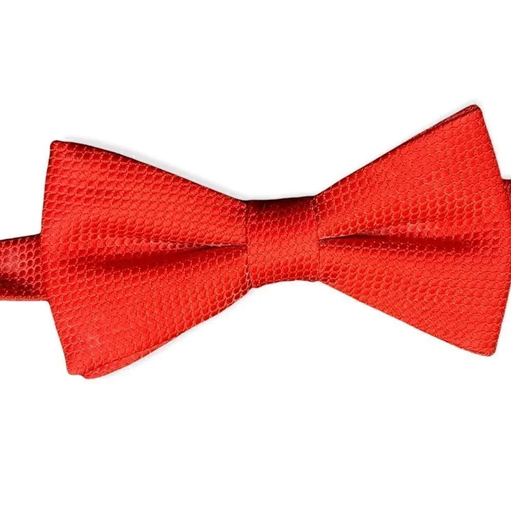 Haggar adjustable Bow tie classic red textured polyester